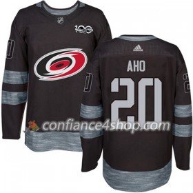 Adidas Maillot de Hockey Carolina Hurricanes Sebastian Aho 20 1917-2017 100th Anniversary Noir Authentic - Homme